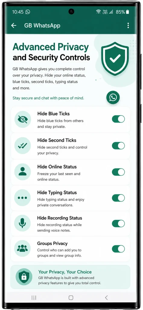 Advanced Privacy and Security Controls