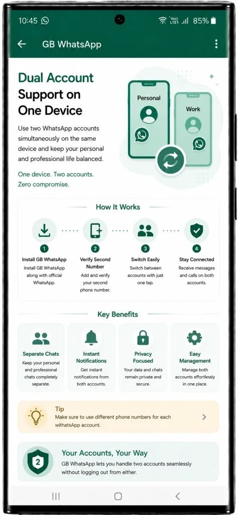 Dual Account Support on One Device