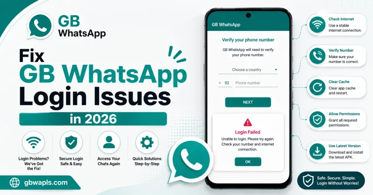 Fix GB WhatsApp Login Issues in 2026