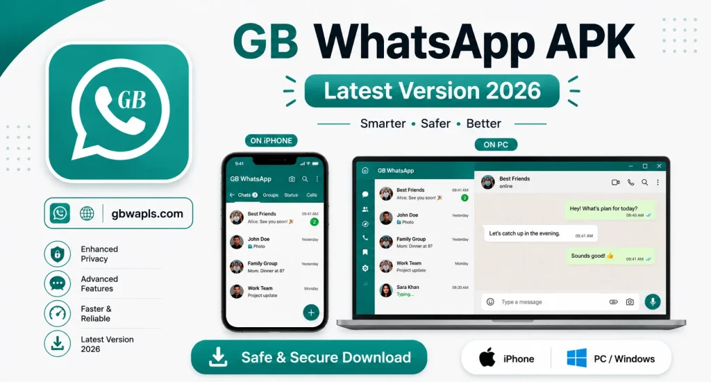 GB WhatsApp on iPhone and PC