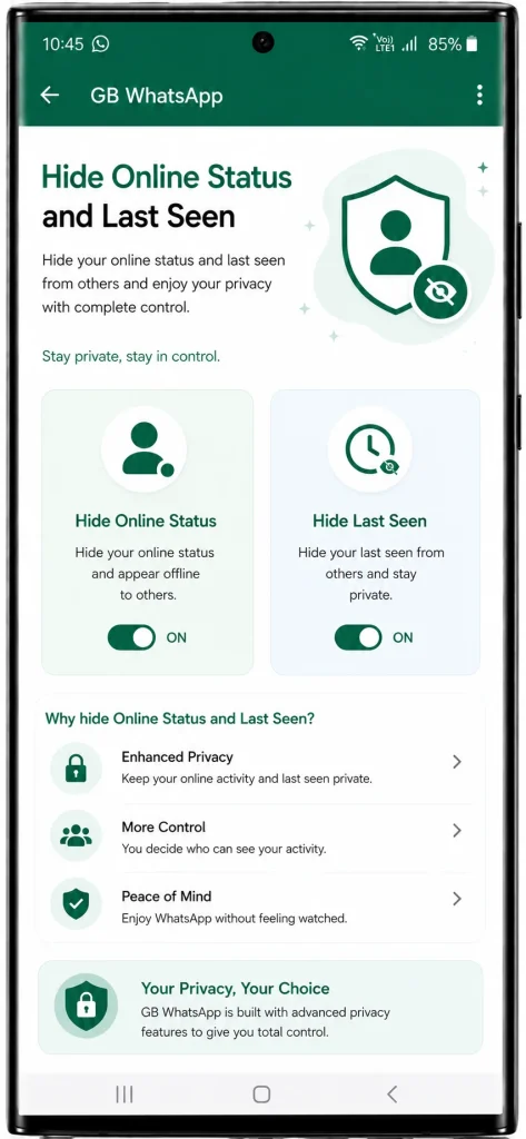 Hide Online Status and Last Seen